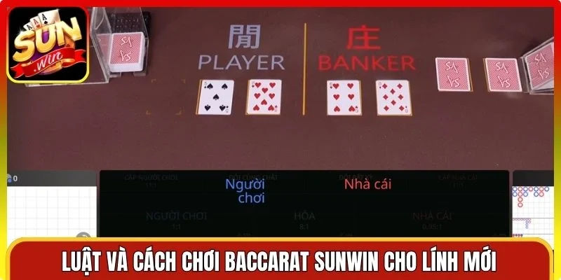 Luật và cách chơi Baccarat Sunwin cho lính mới