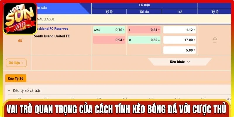 Vai trò quan trọng của cách tính kèo bóng đá với cược thủ